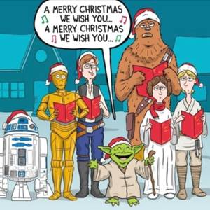 christmas star wars nude - Nobody liked Christmas Caroling with Yoda. *make this card for hubby @  christmas*