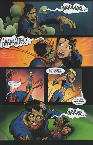 cartoon zombie fuck - Mark Rahner-Zombies Vs Cheerleaders 1 - Porn Cartoon Comics