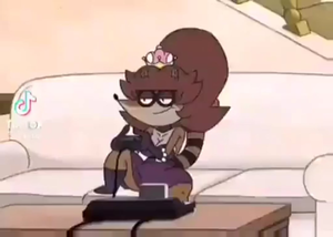 Funny Regular Show Porn - Rigby throwing it down : r/regularshow