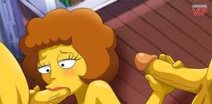 Maude Flanders Bart Simpson Porn - Maude Flanders Threesome Blowgang