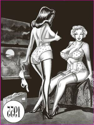 40s Lesbian Art - Vintage Comic Art - XXGASM