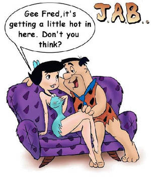 Flintstones Porn Comic Uncensored - Fred Flintstone fucks Rubbles wife in her tight asshole.