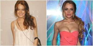 Fuck Tit Lindsay Lohan - Real Or Fake? 19 Celebs Rumored To Have Fake Boobs