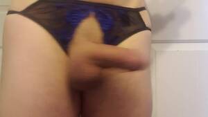 crotchless panty wank - Cumming while Wearing Purple Crotchless Panties watch online