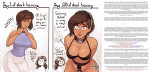 Avatar Korra Porn Captions - Bratty Avatar Korra gets trained by Asami into obedient servant with shock  collar training [femdom][shock collar][training][F/F][Artist: parkdale] :  r/hentaicaptions