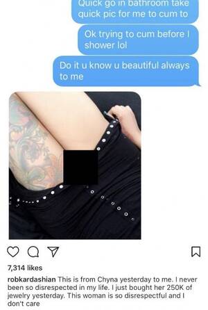 Chyna Black Pussy - Rob Kardashian Exposes Blac Chyna's Cheating With Explicit Photos ::  Hip-Hop Lately