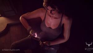 3d Monster Fuck Up Porn - Lara Tied Up and Fucked by 3D Monster Tentacles in BTS Halloween Porn Video