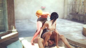 Blowjob Threesome Public - Genshin Impact - Venti Blowjob tied up and threesome in a public bath -  Sissy crossdress Japanese Asian Manga Anime Game Porn Gay - XVIDEOS.COM