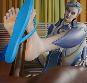 mortal kombat footjob - Frost feet