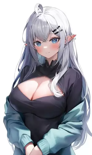 Grey Hair Porn Porn Anime - Silver-Haired Elf free hentai porno, xxx comics, rule34 nude art at  HentaiLib.net