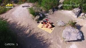 drone voyeur cam beach - Nude Beach Sex, taken by a Drone, uploaded by timatofing