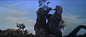 King Kong And Godzilla Porn - Godzilla clears it in his inimitable way: he burns it out.