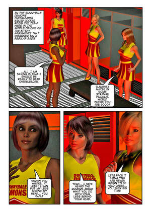 Cheerleader 3d Porn Comics - Kinky vixen with tentacle fingers fucking cheerleaders - 3D xxx comic |  Porncraft 3d