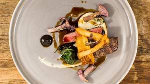 Food Porn - A meat and mushroom dish made by Billy and Jack