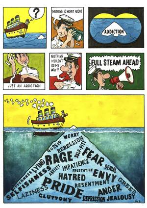 cartoon porn with text - Porn Addiction No Problem?