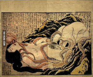 Early Japanese Tentical Porn - So... I find ancient tentacle porn - 9GAG