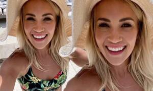 Carrie Underwood Xxx Porn - Carrie Underwood flashes her toned abs ahead of a pool day | Daily Mail  Online