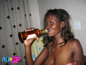 drunk black nude - 