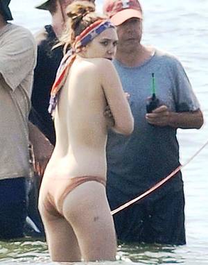 elizabeth olsen topless beach - elizabeth olsen bikini | elizabeth olsen ass Elizabeth Olsen Looks Naked &  Dakota Fanning Is .