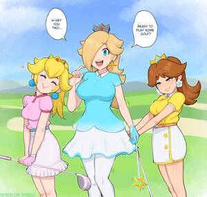 Daisy Porn Captions - Afrobull - Daisy And Peach Sucking On Rosalina's Big Tits Mario - Faphaven