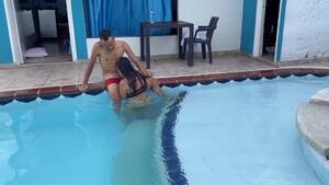 blowjob swimming pool - Blowjob At The Edge Of The Pool Porn Gif | Pornhub.com