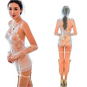 Adult Role Play Porn - Porn Women Bride Lingerie Sexy Hot Erotic Lace Wedding Lingerie White See  Through Costumes