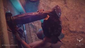 3d Lara - 23 MIN. full story) 3D Lara Croft Fisting Herself While Sucking Huge Horse  Cock