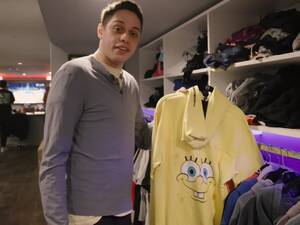 Ariana Grande Shower Porn - Pete Davidson Gives Tour of Basement Apartment at Mom's House, Shows Off 'Porno  Shower' and 'Dead Dad Shit'