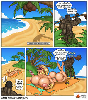 interracial sex wife on vacation - Angie's Interracial Vacation - Porn Cartoon Comics