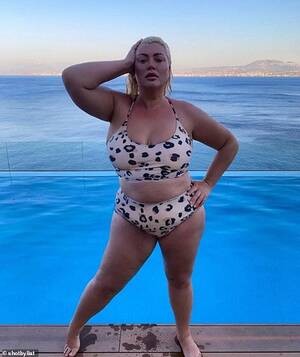 collins beach babes naked - Gemma Collins shows off weight loss in animal print bikini | Daily Mail  Online