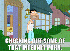 Internet Porn Meme - YARN | checking out some of that Internet porn. | Family Guy (1999) -  S08E02 Comedy | Video clips by quotes | 0bd1164b | ç´—