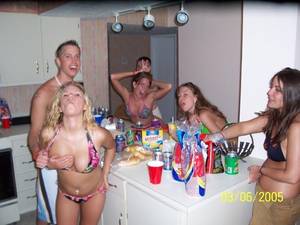 amateur drunk party - Drunk and easy young party girls get their tits and pussies out to have  sexual fun
