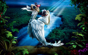 Gabi Rio 2 Cartoon Porn - Download Rio 2 Nigel And Gabi Wallpaper | Wallpapers.com