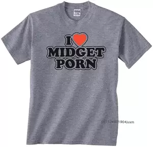 Midget Porn Cartoons - 100% Cotton T-shirts Men's Funny Tees I Love Midget Porn T Shirt Novelty  Tops For Adult Gift Clothes - T-shirts - AliExpress