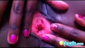 black pussy punk - Sexy ebony in red bikini showing her pink pussy holes - XVIDEOS.COM