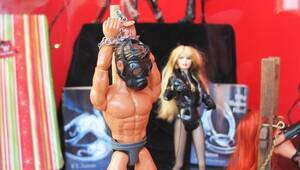 katy perry bdsm toons - 50 Shades Of Grey' Barbie Sex Shop Display Features Dolls In Explicit BDSM  Poses | HuffPost Women