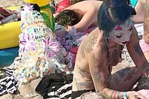 beach porn in the parade - Topless By Coney Island Beach, NY - The 2019 Mermaid Parade, watch free porn  video, HD XXX