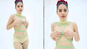 hot nudist videos - Urfi Javed receives flak for covering her breasts with hands in semi nude  video - Times of India
