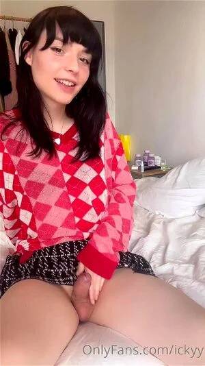 cute tranny on girl - Watch Cute Brunette Tranny Girl Playing With Her Cock And Cumming - Solo,  Trans, Tranny Porn - SpankBang