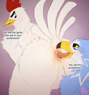 Chicken Fuck Cartoon - Rule 34 - anal animal crossing anthro anus ass avian bird chicken english  text galliform gallus (genus) hi res jooper licking male male/male nintendo  oral parrot phasianid rimming sex text tongue tongue