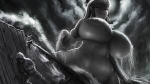 cartoon giantess huge tits - Anime Giantess Big Boobs - Giantess Porn