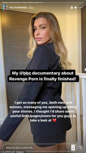 Bbc Revenge Porn - Zara McDermott confirms her BBC revenge porn documentary is complete |  Daily Mail Online
