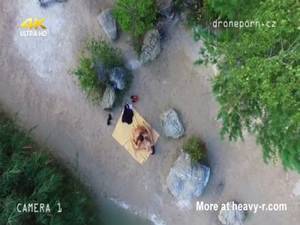 drone voyeur cam - Drone Captures Fuckign Couple