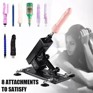 Female Machine Sex - FUCKING-MACHINE Male Female Clit Vibrator Telescopic Dildo Attachments Sex  Toys | Pornhint