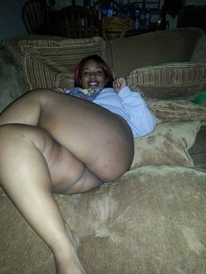 black bbw naked selfie - Sexy big ass.