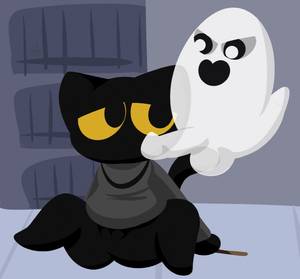 Anthro Cat Porn - e621 1-upclock 2016 anthro balls black_fur bottomless cat cloak clothed  clothing duo erection feline