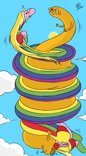 Lady Rainicorn Adventure Time Porn - Rule34 - If it exists, there is porn of it / @, jake the dog, lady rainicorn  / 2128492