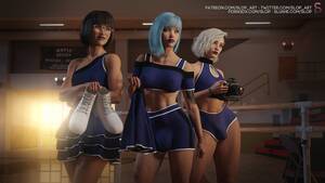 cheerleader sex art - Cheerleading Initiation- SloP - Porn Cartoon Comics