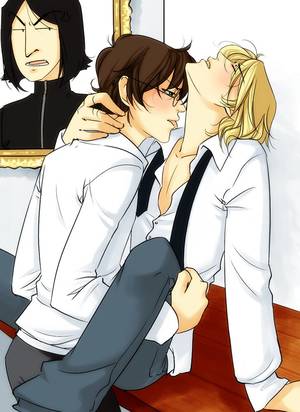 Harry Potter Gay Yaoi Porn - La tÃªte de snape derriÃ¨re xD - Looks head of Snape