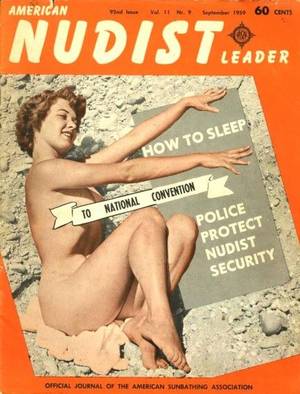 american nudist - Printer friendly page providing the cover image and table of contents of American  Nudist Leader September 1959 Magazine Back Issue American Nudist Leader